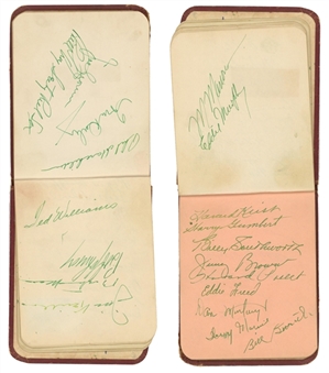 Baseball Autograph Album with 159 Signatures Including Ted Williams and Billy Southworth (Beckett)